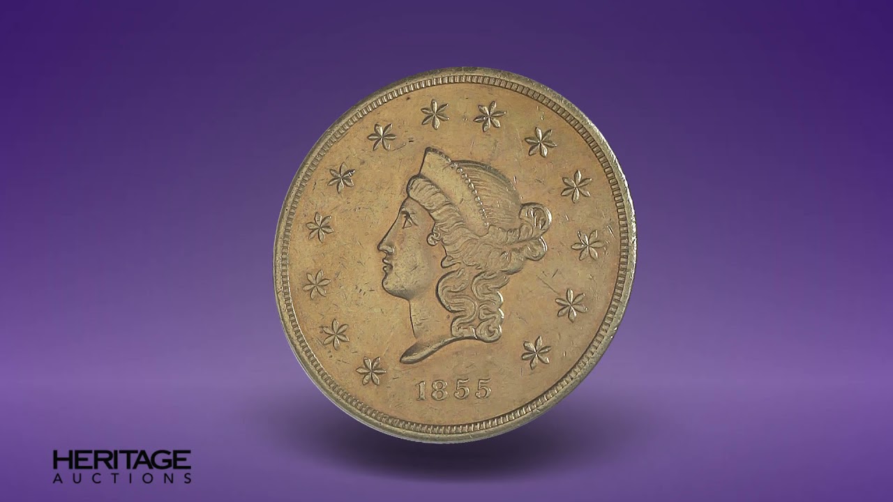 1855 $50 Wass Molitor Fifty Dollar AU58 NGC. K.9, R.5.  | Lot