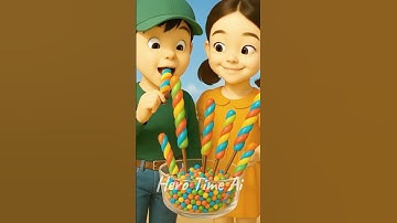 squid game AI edit rainbow candy ASMR 🤤 #ai #asmr #funny #squidgame #candy