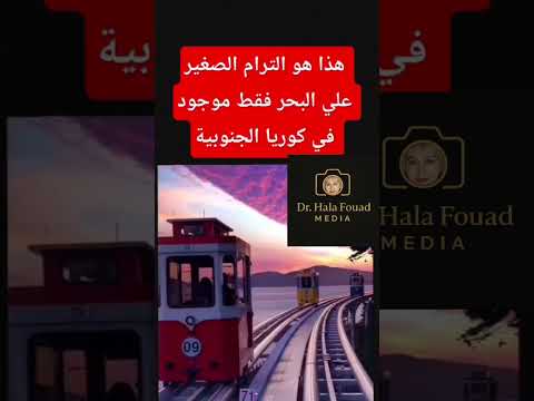 مدهش هذا هو الترام الصغير على البحر موجود فقط في كوريا الجنوبية كوريا الجنوبية البحر ابتكار عاجل