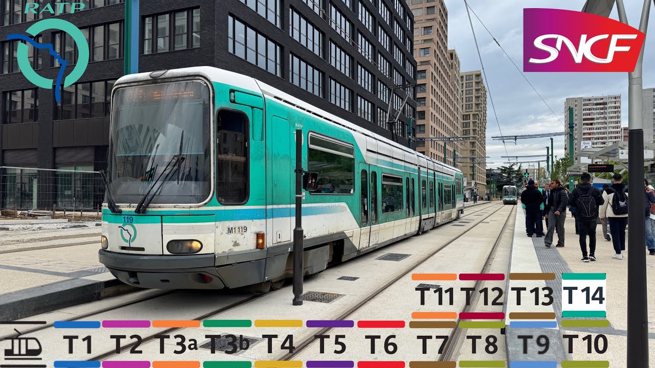 [RATP/SNCF]Les 15 lignes de Tramways d’Île-de-France #ratp #sncf #tramway #spots #tram