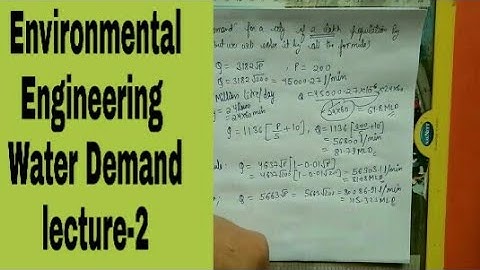 Environmental Engineering | lecture-2 | Water Demand (Part_1)  by THE GATE