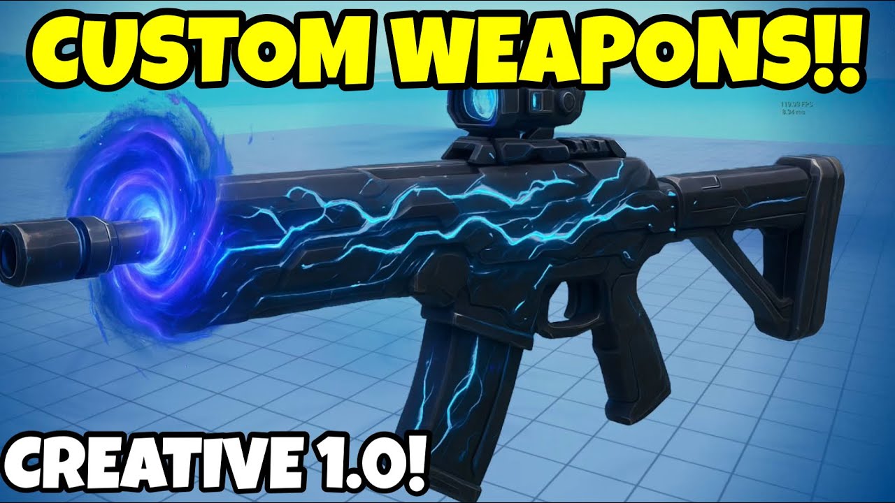How To Make CUSTOM WEAPONS In Fortnite Creative 1.0!!! Pt3! (Tutorial)
