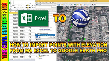 How to Import Excel Data to Google Earth | Coordinates with Elevation from Excel to Google Earth