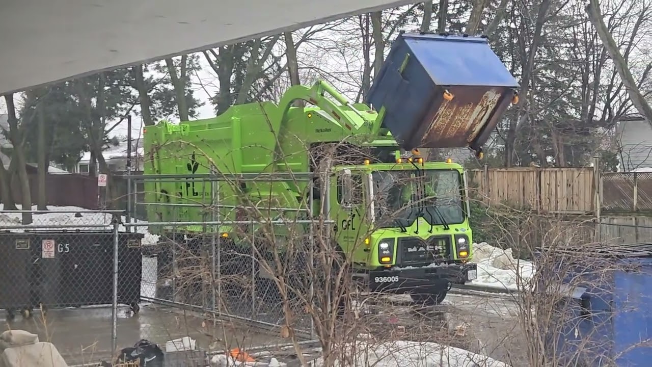 Peel Region Garbage Truck and GFL Recycling Truck