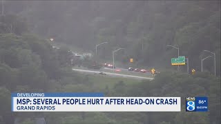 1 killed, 4 hurt in crash on I-196 in Grand Rapids, police say
