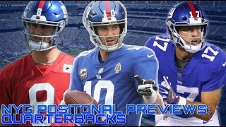 New York Giants 2019 Quarterbacks Preview | Positional Preview Series