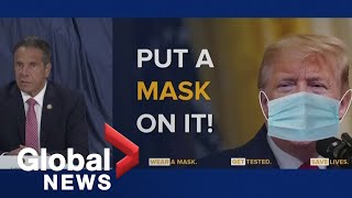 Coronavirus: Cuomo says Trump should mandate people wear masks in public, and \\