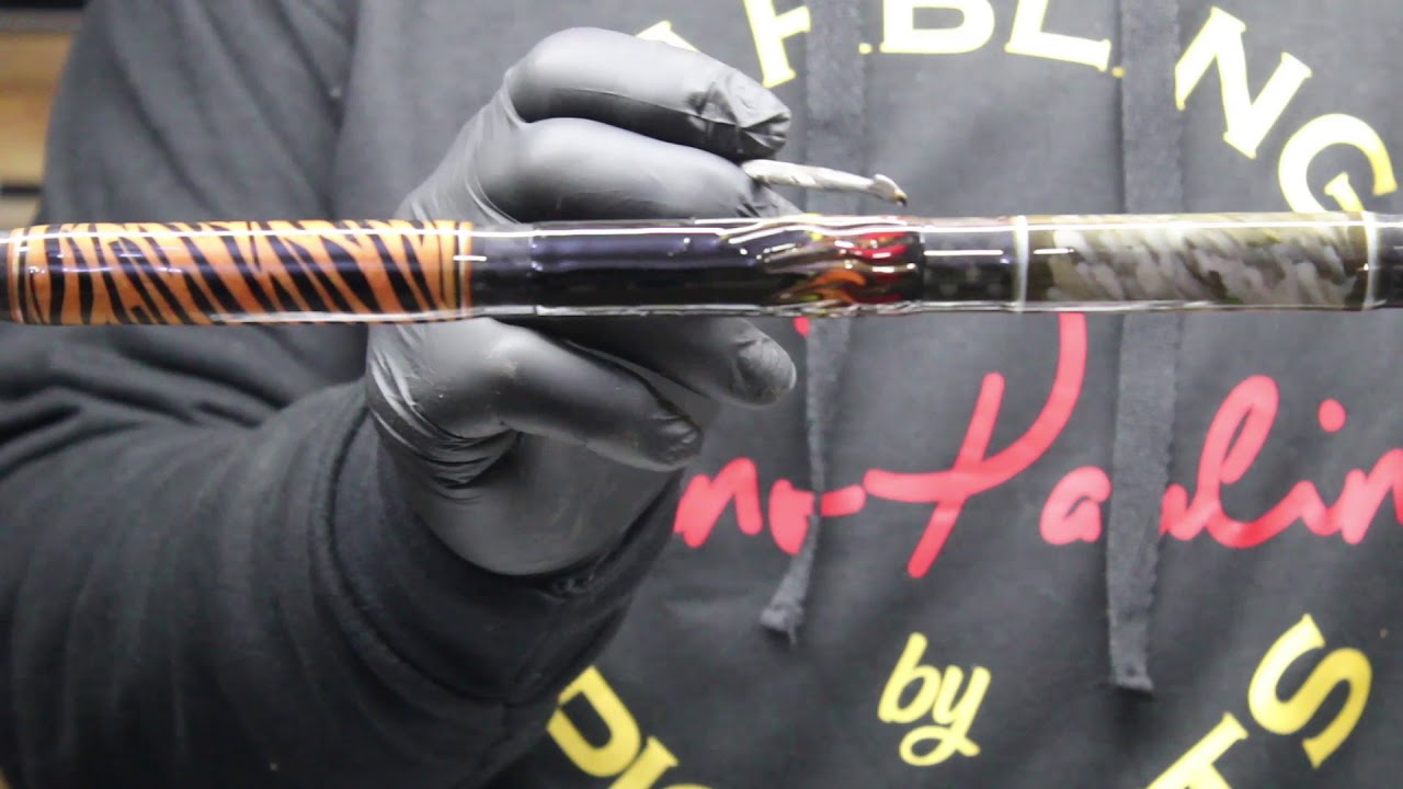 Flame Marbling Technique by Nuno Paulino - Custom Rod Building Tutorial