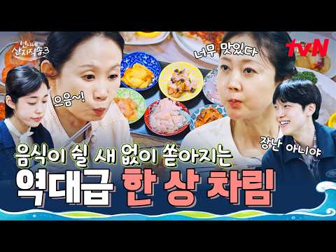 상다리 부러지는 통영의 다찌 한 상 클래스에 깜짝 놀란 언산 가족😲 진짜 이걸 다 준다고요?! #언니네산지직송3 EP.2 | tvN 260806 방송