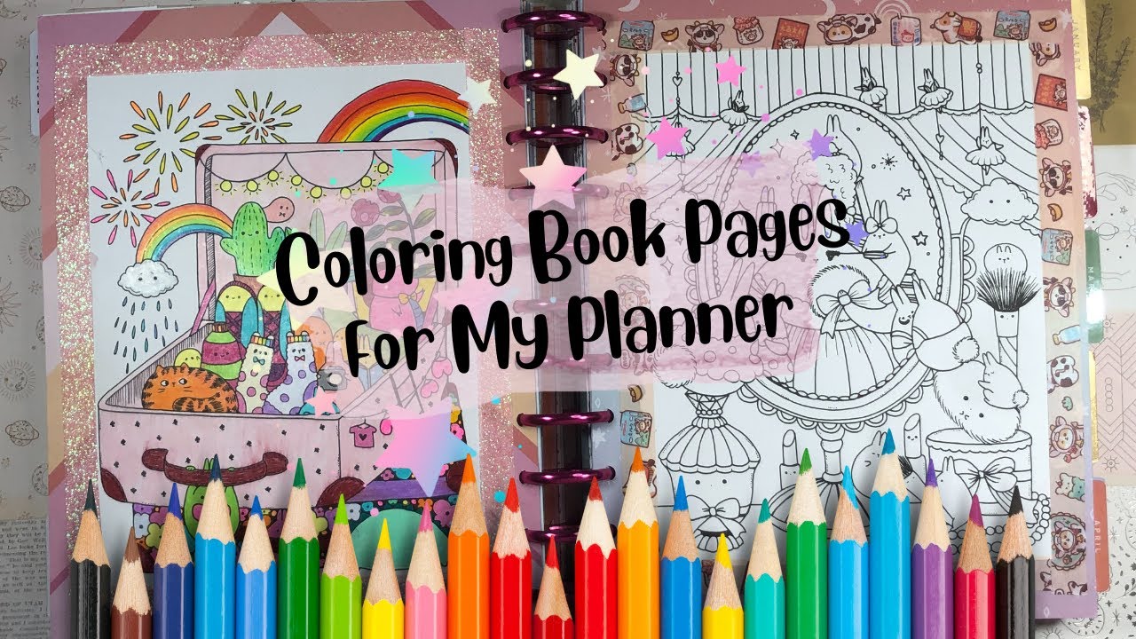 Coloring Book Pages in my Planner