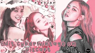 ᝰ໋݊🍒✦ Editing in cyber vintage on piscart ! screenshot 2