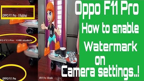 Camera Watermark setting