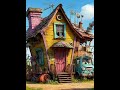 Сказочные дома из хлама: дизайн интерьера #творчество