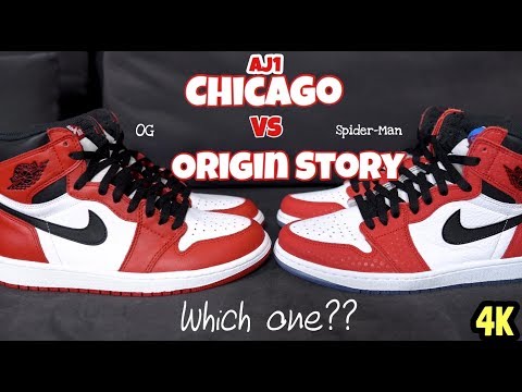 jordan 1 spiderman fake vs real