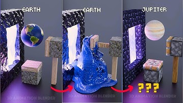 Minecraft Vs Real Life in the Nether #blender #3danimation #3dart #satisfying