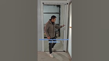 Storage partition door, trackless structure, shrinkage does not occupy space.#qiangning