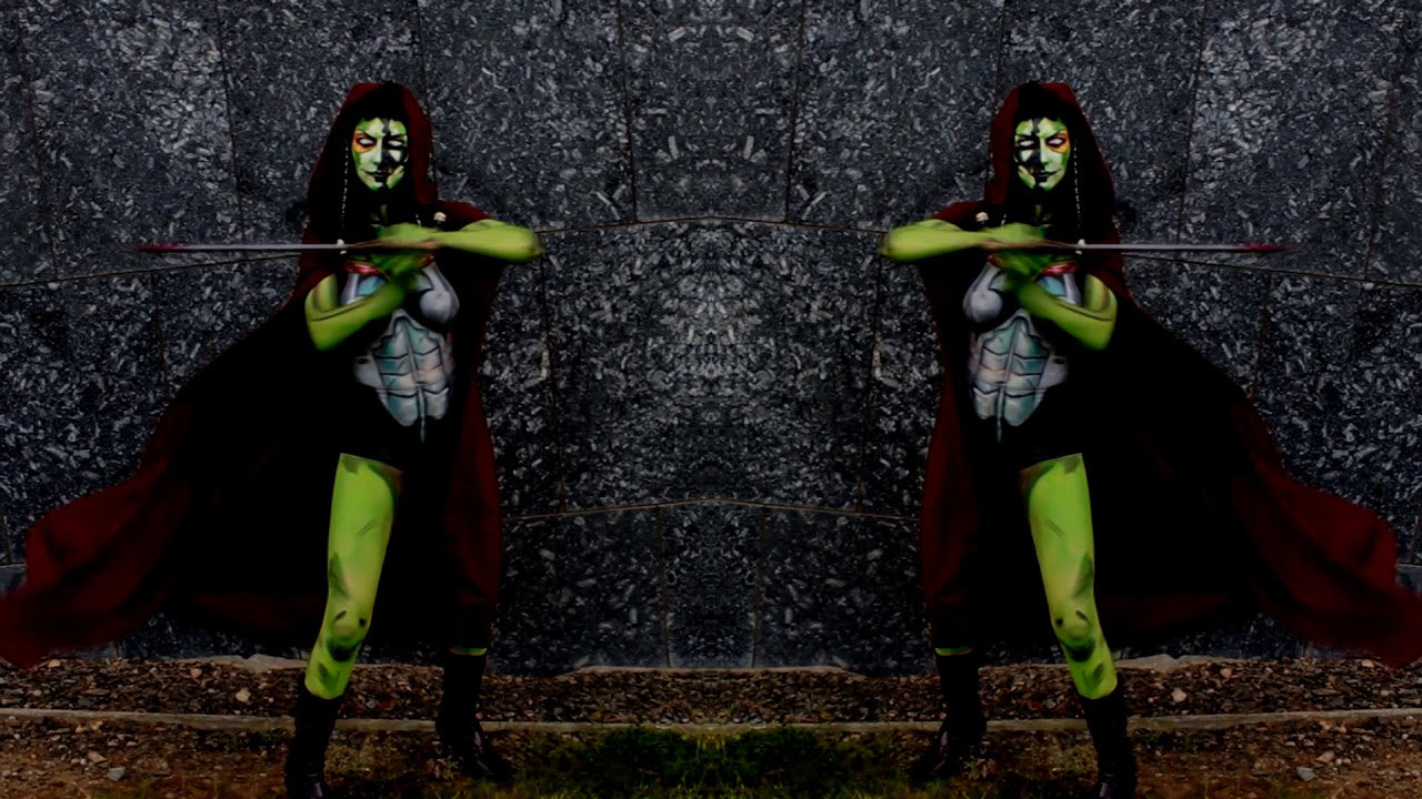 Gamora special FX body paint promo video - YouTube
