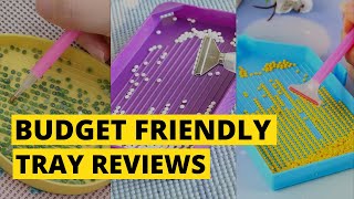 DIAMOND ART TRAYS UNDER $3! Cheap Diamond Painting Accessories | Affordable Budget Friendly Tools