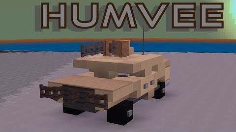 Minecraft: How to build a Humvee (HMMWV) in Minecraft | Minecraft Military Tutorial