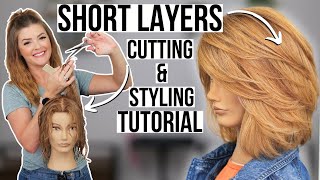 You're STYLING Wrong. Style Your SHORTER Layers with Movement Cutting Tutorial