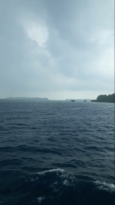 pagi hujan gerimis dipulau seribu