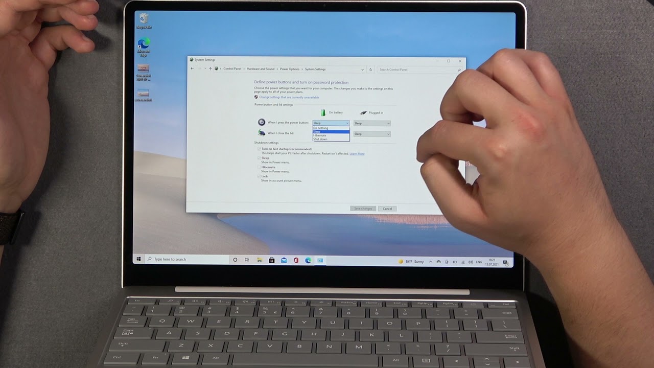 How to Change Power Key Function on MICROSOFT Surface Laptop GO