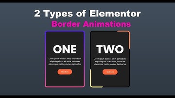 2 Types of Elementor Animated Borders on HOVER | Elementor Flexbox Container | Tips And Tricks