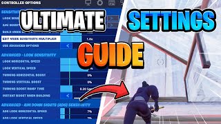 NEW BEST Controller/Console SETTINGS + Sensitivity Tutorial and Guide (Fortnite Settings Explained)