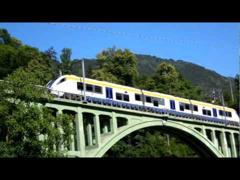 Ferrovia Torino-Ceres: transito sul ponte della Stura di Valgrande (Ceres)