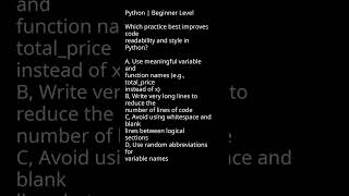 Improving Code Readability and Style in Python #pythonideals # softwaredevelopment #bestpractices