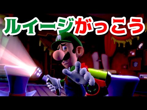 【ゲーム遊び】ルイージマンション3「魔法学校」ルイージがカッコイイ魔法を教えてもらおうと思ったけど・・・?【アナケナ&カルちゃん】Luigi's Mansion 3