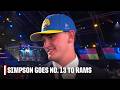 Ty Simpson calls Stafford one of the GOATs after going No. 13 to the Rams 🐐 | 2026 NFL Draft