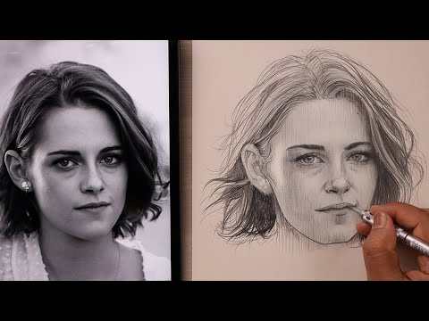 ?? Basics Of Portrait Drawing For Beginners | Free Hand Portrait Drawing #sketchbookbyabhishek