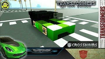 Minecraft - how to build Crosshairs car mode Transformers 5 The Last Knight | สอนสร้างรถครอสแฮร์ส!