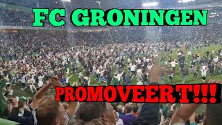 FC GRONINGEN PROMOVEERT EN PITCH INVASION!!!!