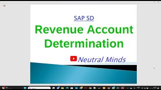 SAP SD Revenue Account Determination process and configuration || VKOA || FTXP||