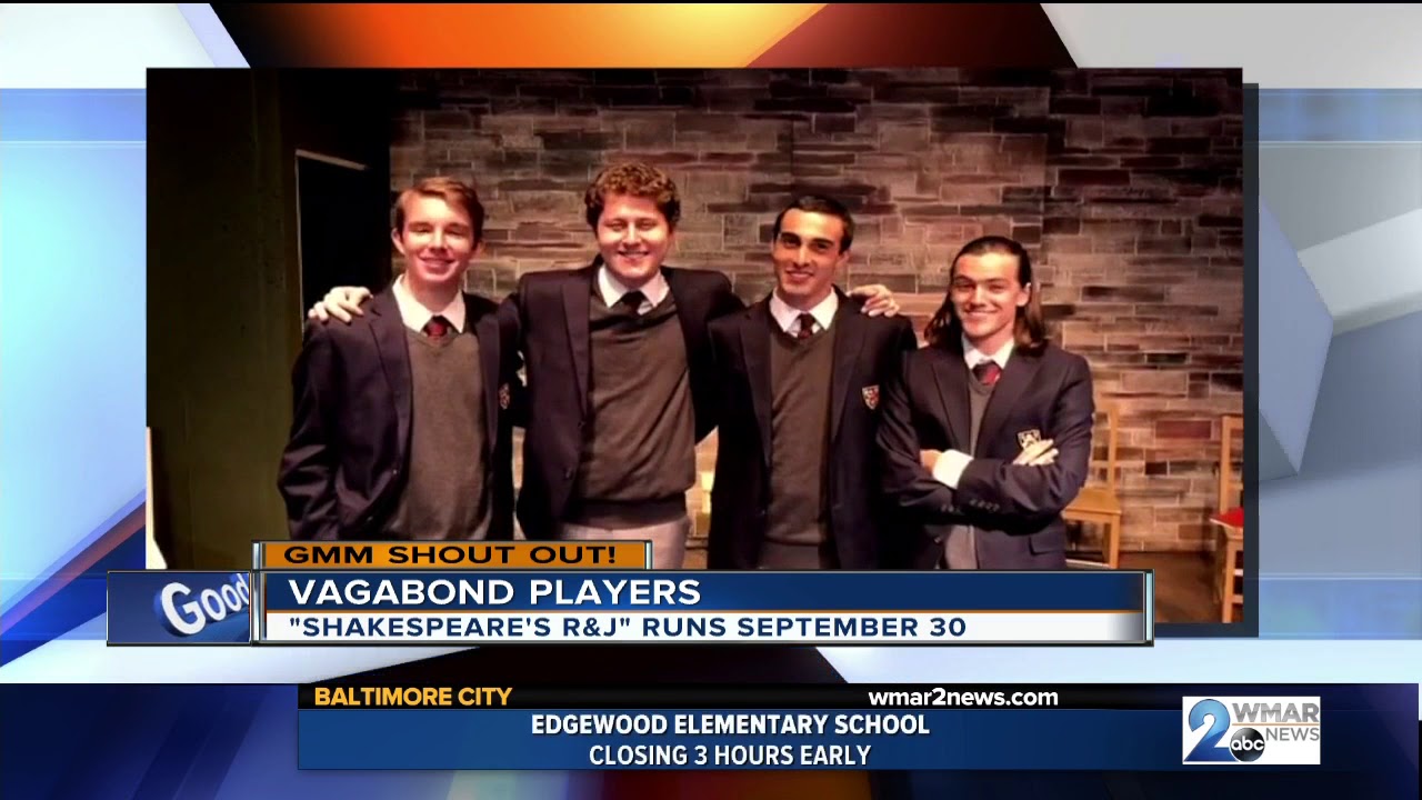 Good morning from the cast of Shakespeare's R&amp;J at Vagabond Players!