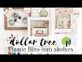 DOLLAR TREE DIY | Dollar Tree Bins | Shelves | Craft room storage | Desk storage