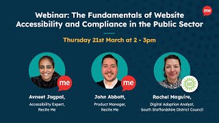 Website Accessibility and Compliance in the Public Sector Webinar