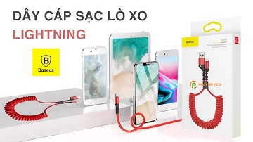 Dây cáp sạc lò xo Lightning dành cho iPhone iPad Baseus Fish Eye Spring Data Cable