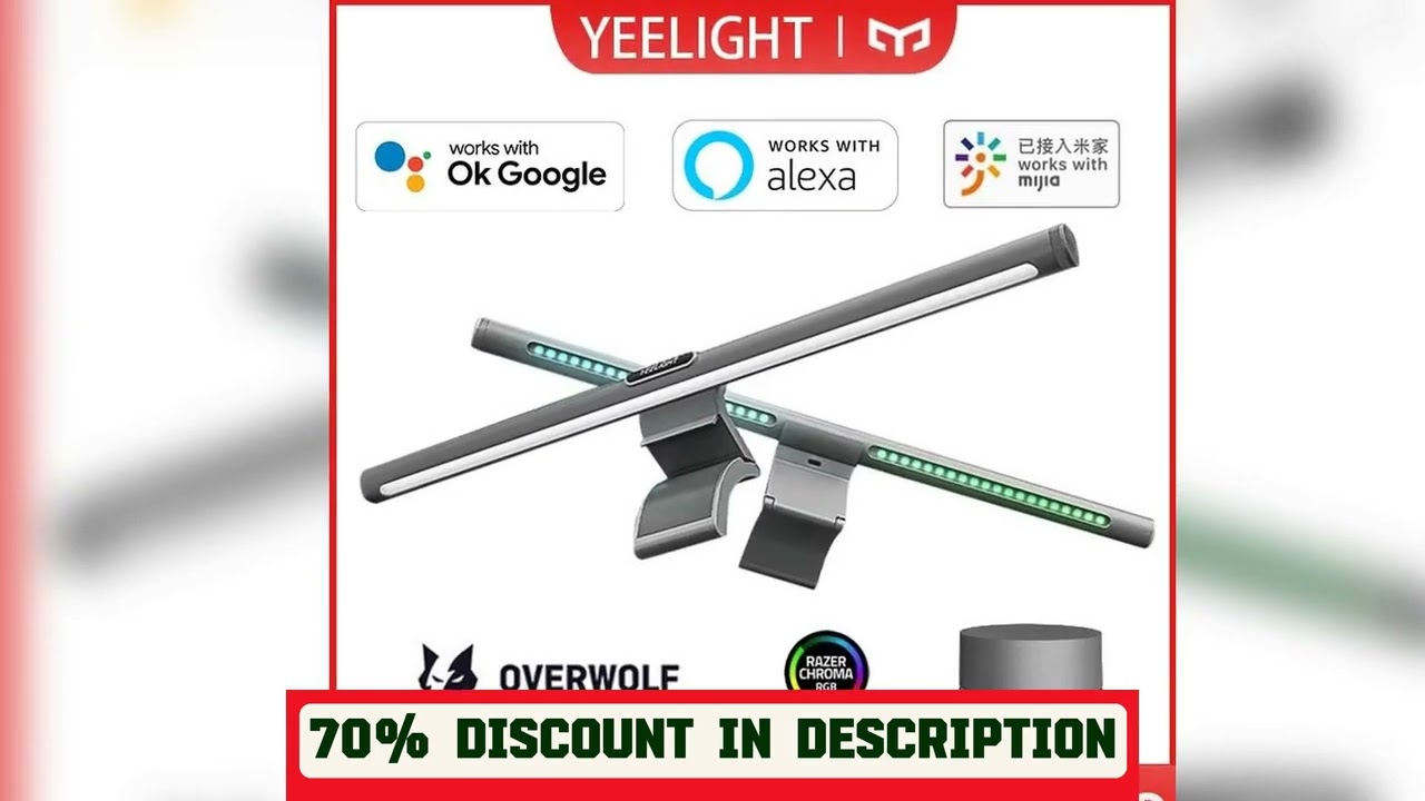 A must-have product! YEELIGHT Screen Bar Pro Smart PC USB Monitor Hanging Light Eye Protection RGB
