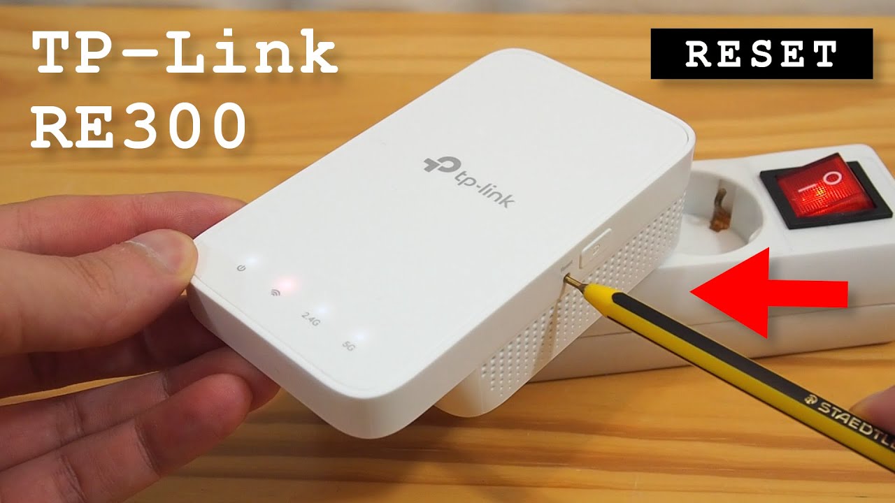 TP-Link RE300 Mesh reset - YouTube