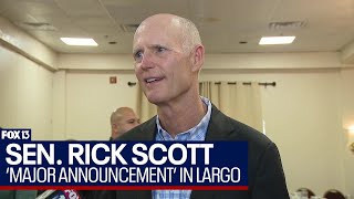 Florida Senator Rick Scott to make 'major announcement' in Largo