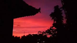 Story' wa 30 detik || sunset sore hari begitu indah ||