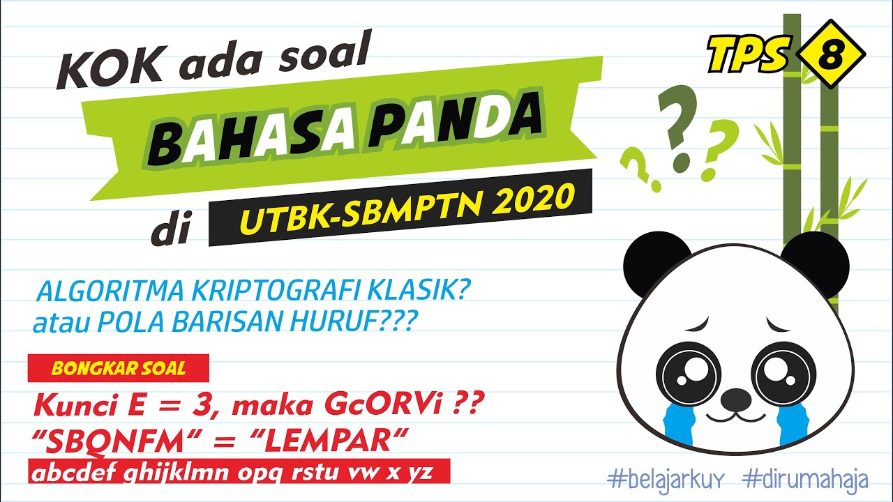 Soal Utbk 2021 Bahasa Panda 2021