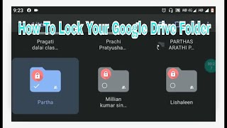 How To Lock/Protect Your Google Drive Folder/File