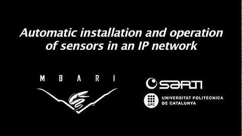 Automated installation and operation of sensors in an IP network
