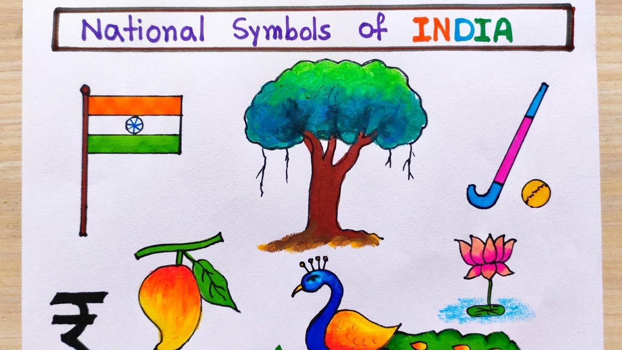 Share more than 178 national symbols drawing latest