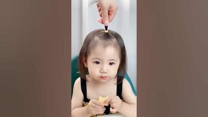 Cute baby #74 - How to tie your baby's hair so pretty #shorts