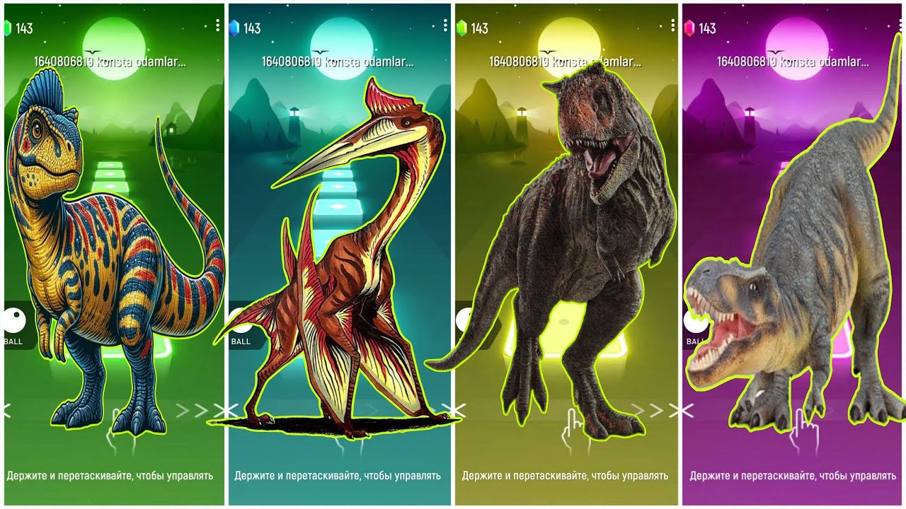 Spinasaur 🆚 Spinosaurus 🆚 Dinosaurs 🦖 🆚 Tyrannosaurus 🎶 Tiles Hop Edm Rush